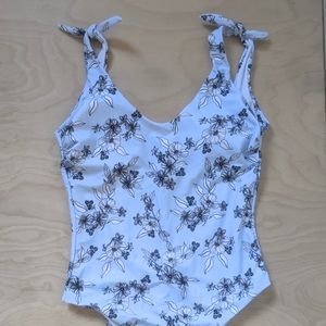 Baby Blue Floral Swimsuit